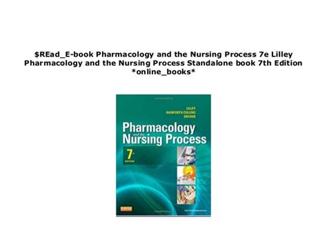 pharmacology a nursing process approach 7e pdf by Doc