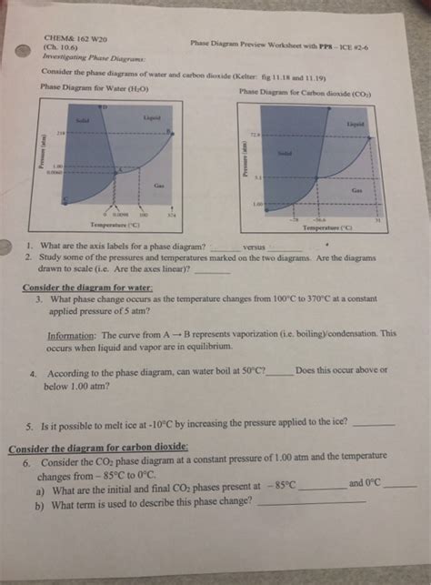 phase diagram chemfiesta answers Reader