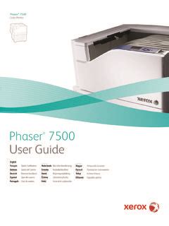 phaser 7500 user guide Kindle Editon