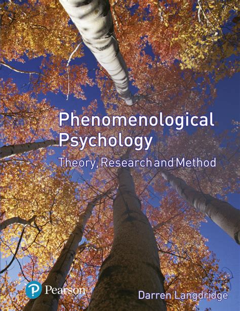phenomenological psychology theory research and method paperback Epub