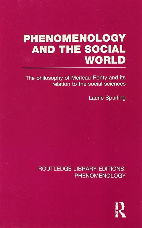phenomenology social world philosophy merleau ponty PDF