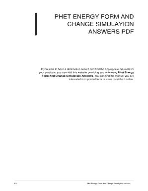 phet energy form and change simulayion answers PDF