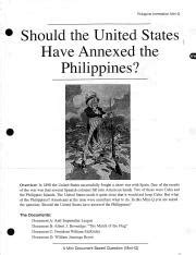 philippine annexation mini q answer key Reader