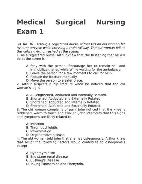 philippine questions and answers on med surgical nursing PDF