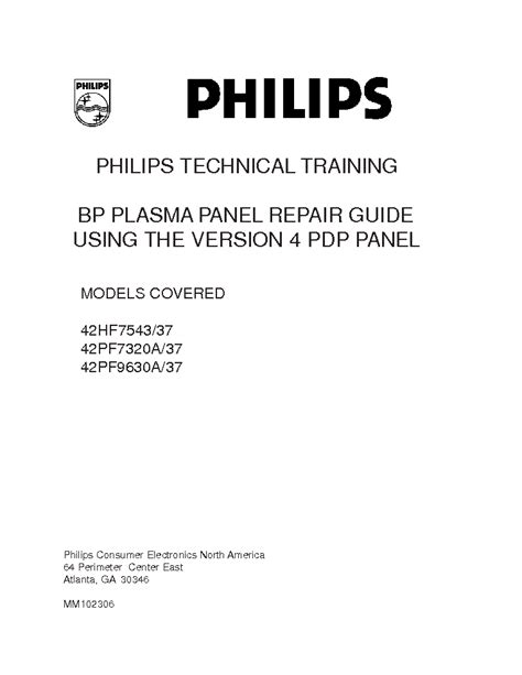 philips 42pf9630a 37 manual PDF