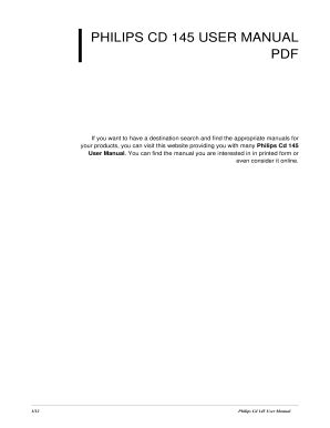 philips cd 145 manuale Epub