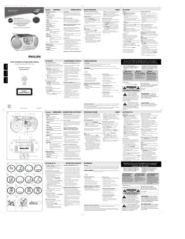 philips cd player user manual PDF