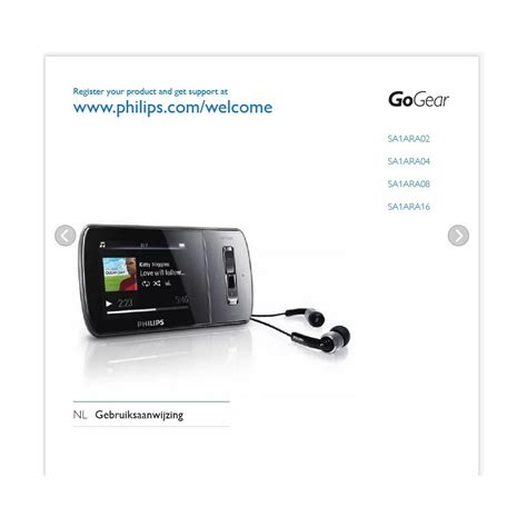 philips gogear ariaz mp4 player manual PDF