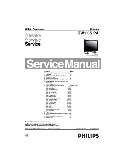 philips plasma tv manual PDF