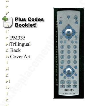 philips pm335 universal remote control codes Kindle Editon