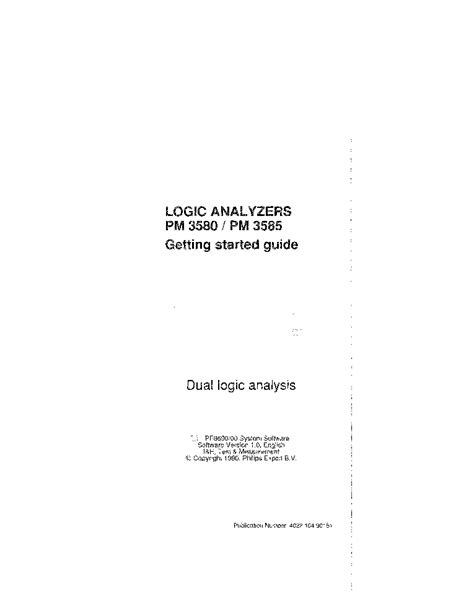 philips pm3580 pm3585 getting started guide user guide Epub