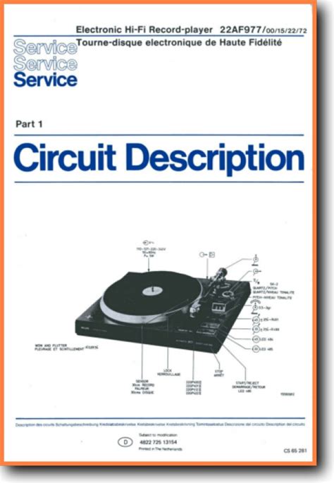 philips turntable user manual PDF