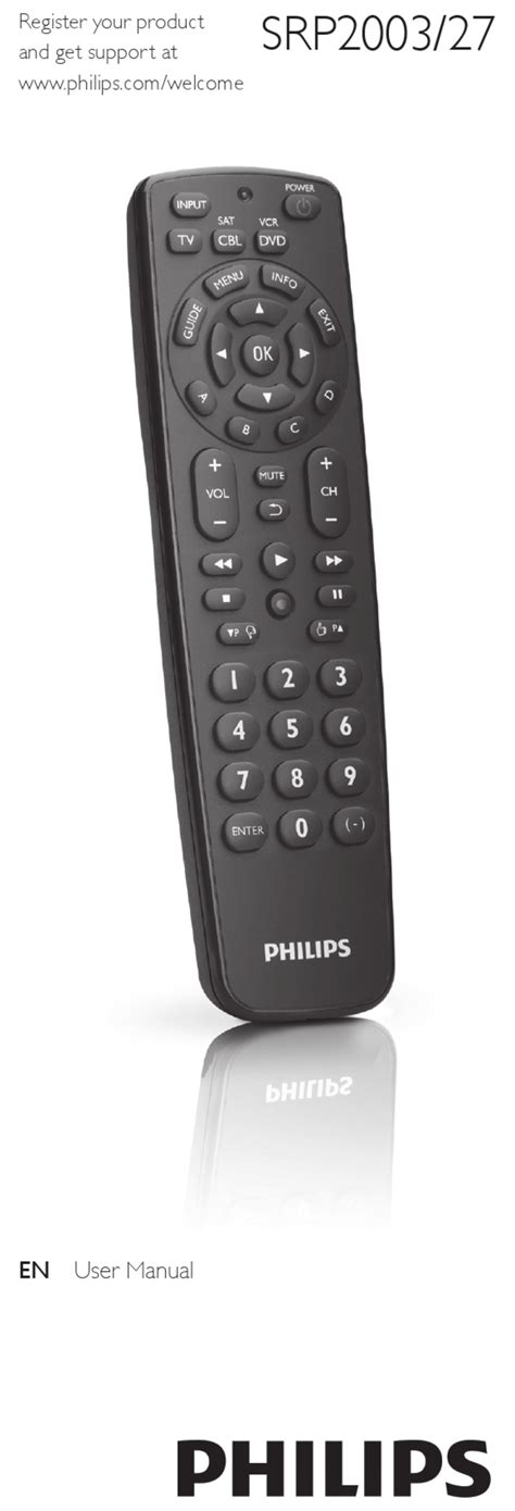 philips universal remote srp200327 manual Reader