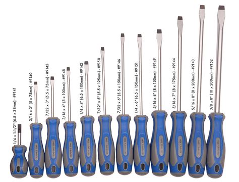 Phillips Screwdriver Size Chart