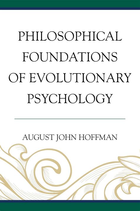 philosophical foundations evolutionary psychology hoffman Epub