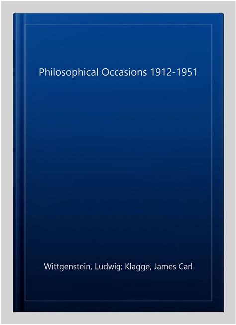 philosophical occasions 1912 1951 Epub