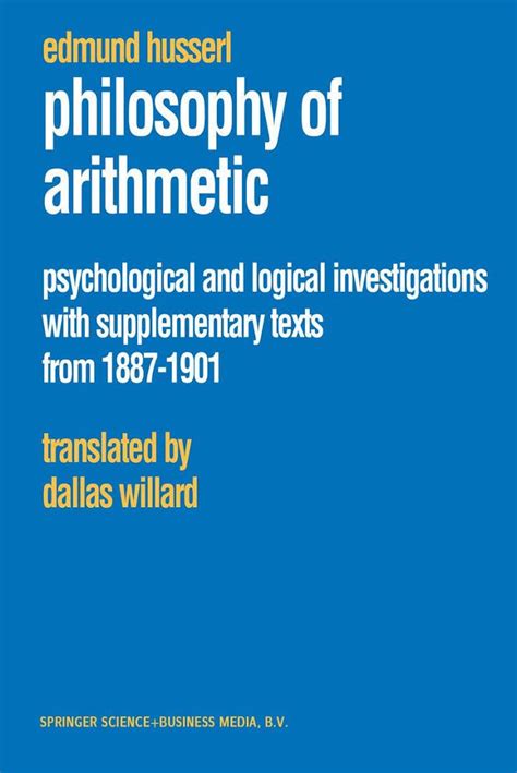 philosophy of arithmetic philosophy of arithmetic Reader
