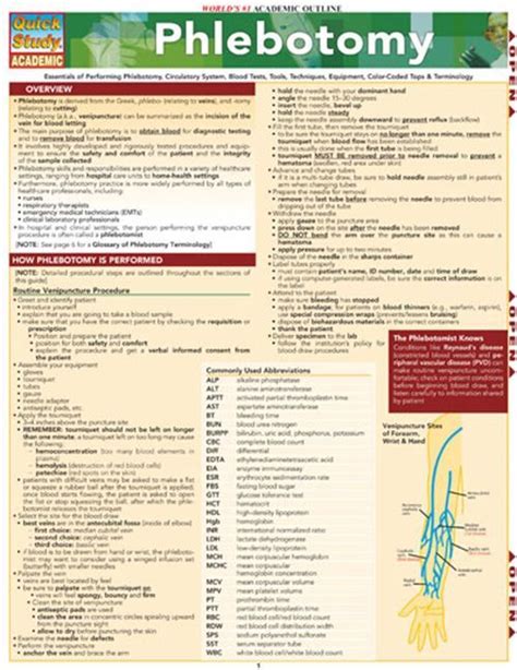phlebotomy exam study guide Doc