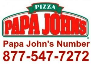 phone number for papa john's