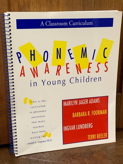 phonemic awareness in young children a classroom curriculum Kindle Editon