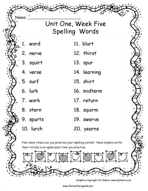 phonics spelling grade 5 unit week 5 answers Epub