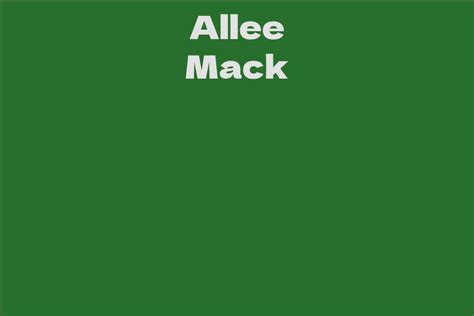 Allee Mack