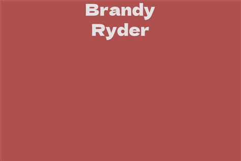 Brandy Ryder