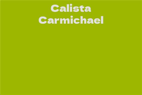 Calista Carmichael #12