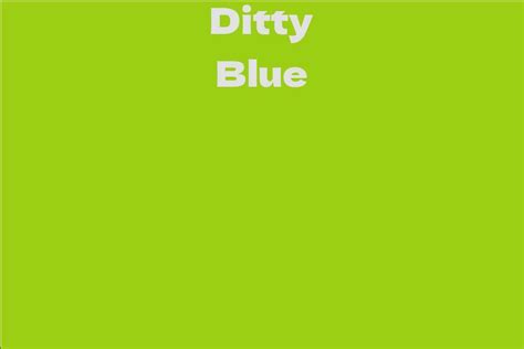 Ditty Blue #1