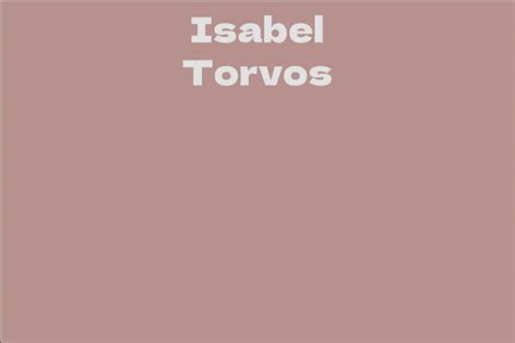 Isabel Torvos