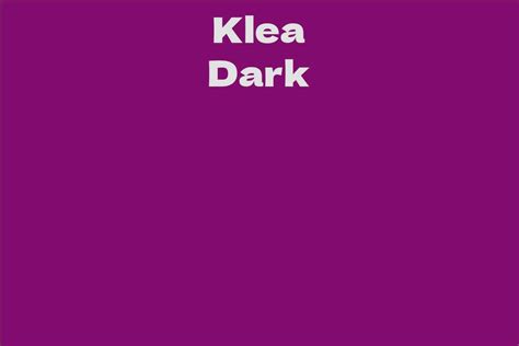 Klea Dark #12