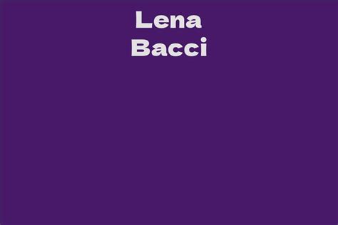Lena Bacci #4