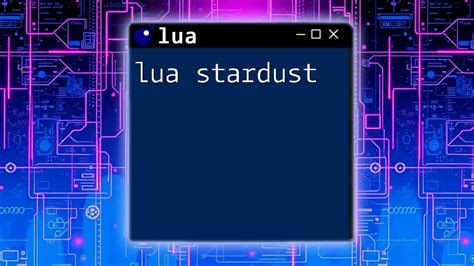 Lua Stardust #12