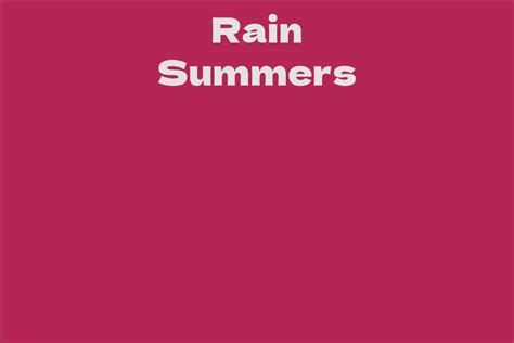 Rain Summers #12