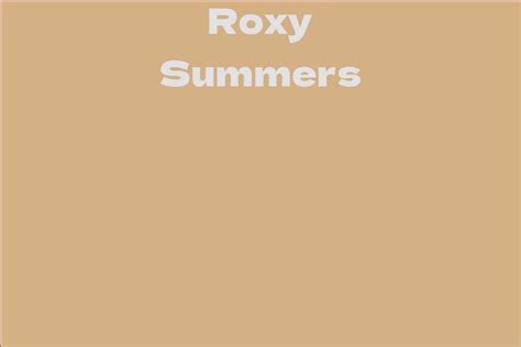 Roxy Summers #5