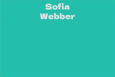 Sofia Webber #1