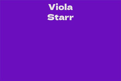 Viola Starr