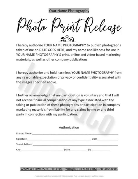 photography-print-release-form Ebook Reader