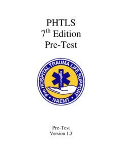 phtls 7th edition pre test answer Reader