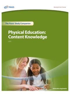 physical education content knowledge ets Doc