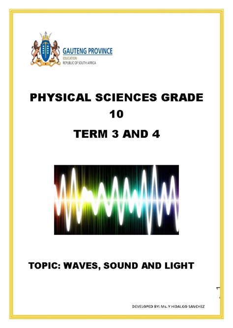 physical science grade ten 2014 first term question paper Doc
