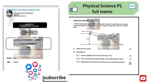 physical science grade12 june paper1 scope Doc