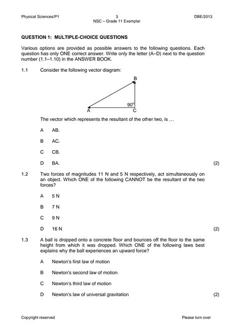 physical sciences exemplar paper 2 maths excellence Doc