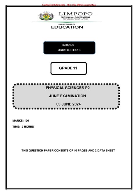 physical sciences question paper2 june 2013 PDF