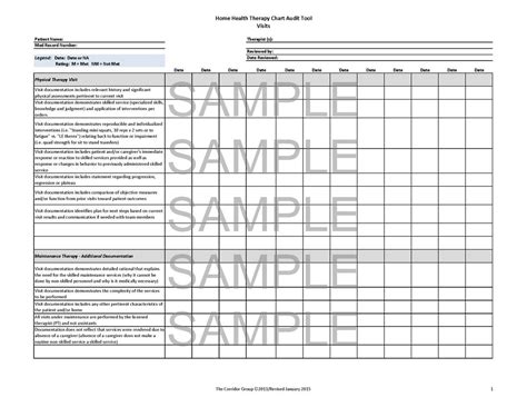 physical therapy chart audit checklist Ebook PDF