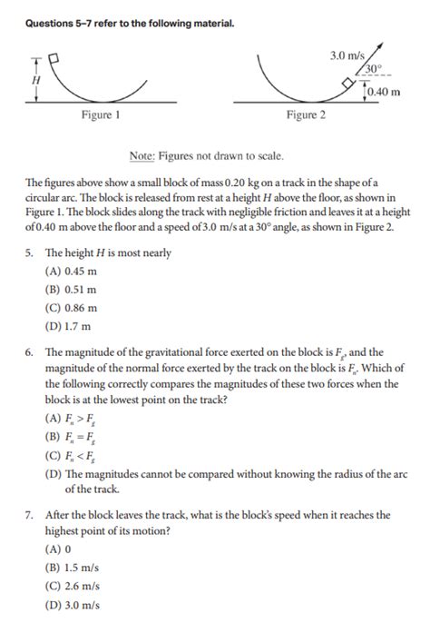 physics 1 questions