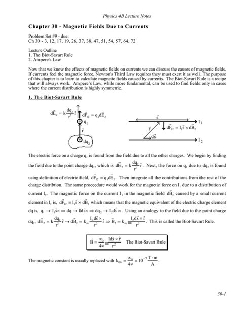 physics 4b lecture notes chapter 30 Doc