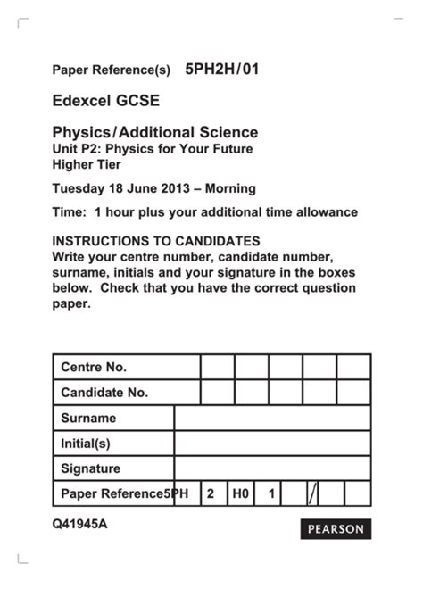 physics additional science past papers edexcel p2 Kindle Editon