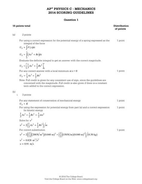 physics b 2014 scoring guidelines Doc