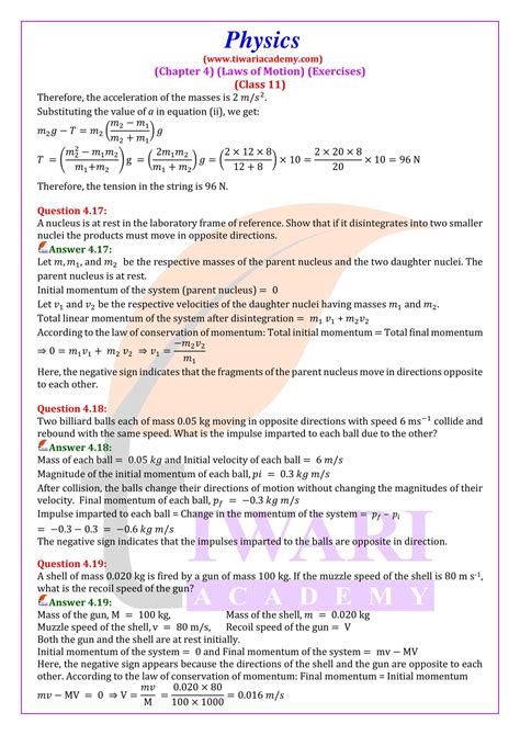physics chapter 4 answers Doc